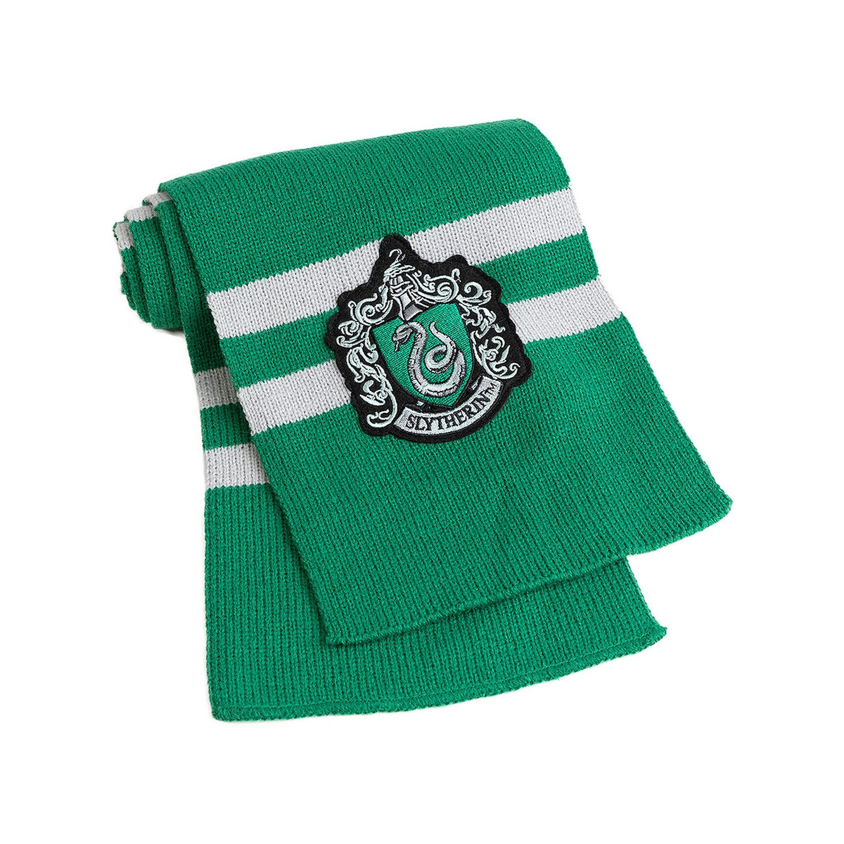 Op deze afbeelding zie je een Accessoires, van het merk Funidelia. Groene Slytherin Sjaal Harry Potter