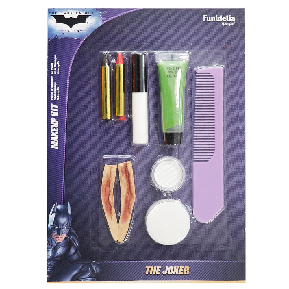 Op deze afbeelding zie je een Accessoires, van het merk Funidelia. Joker Make Up Set Met Littekens En Haarverf