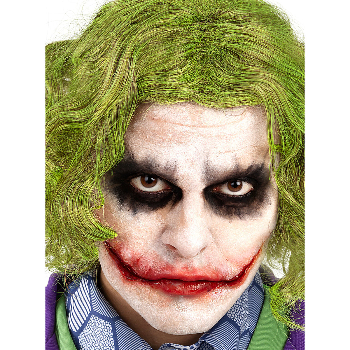 Op deze afbeelding zie je een Accessoires, van het merk Funidelia. Joker Make Up Set Met Littekens En Haarverf