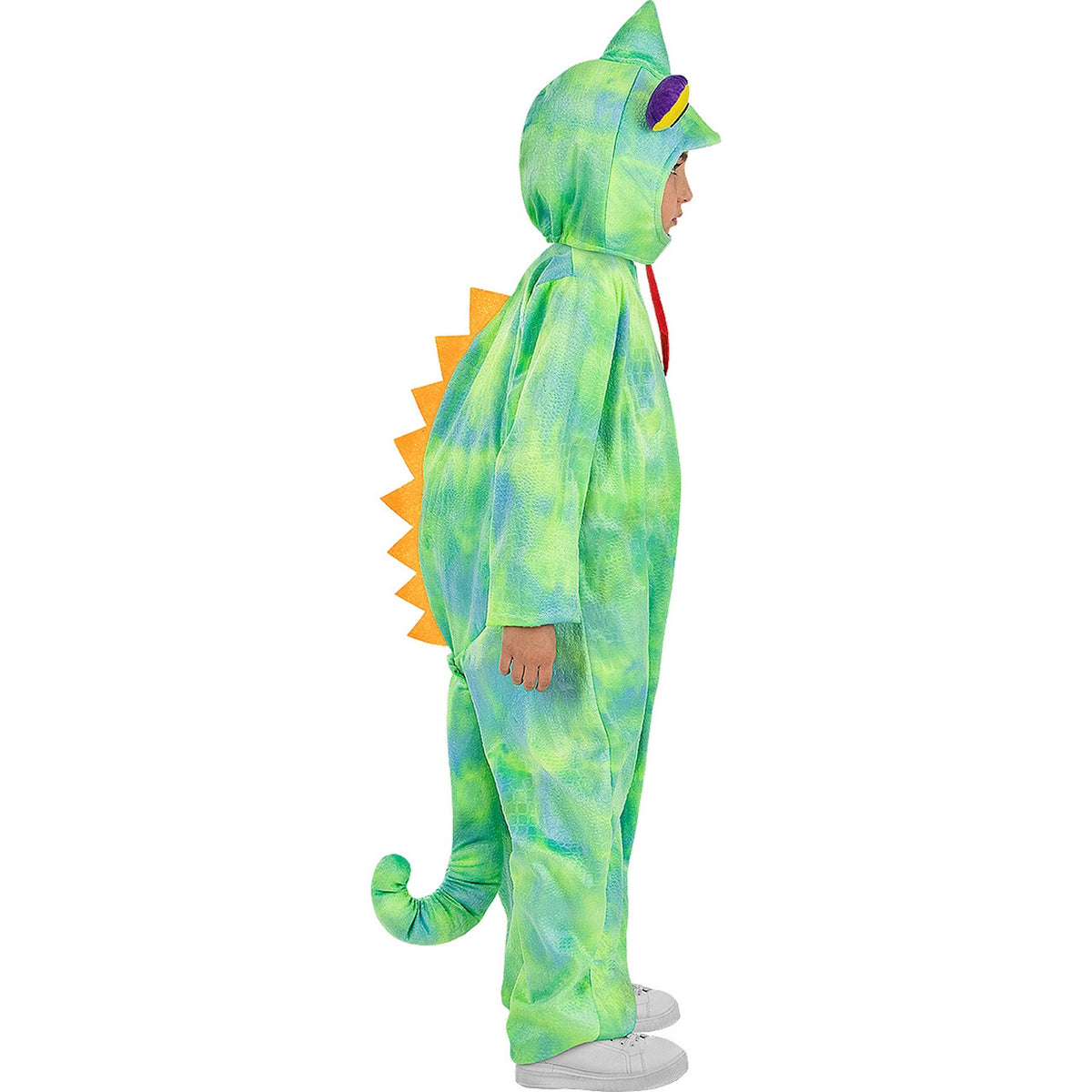 Op deze afbeelding zie je een Kostuums, van het merk Funidelia. Keurige Kleurrijke Kameleon Kind Kind Kostuum