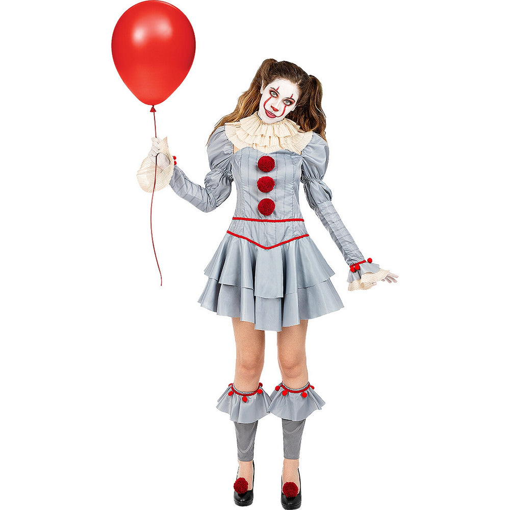 Op deze afbeelding zie je een Kostuums, van het merk Funidelia. Pennywise It Deel Twee Vrouw Kostuum