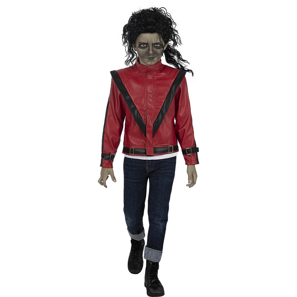 Op deze afbeelding zie je een Kostuums, van het merk Funidelia. Iconische Michael Jackson Thriller Jas Kind