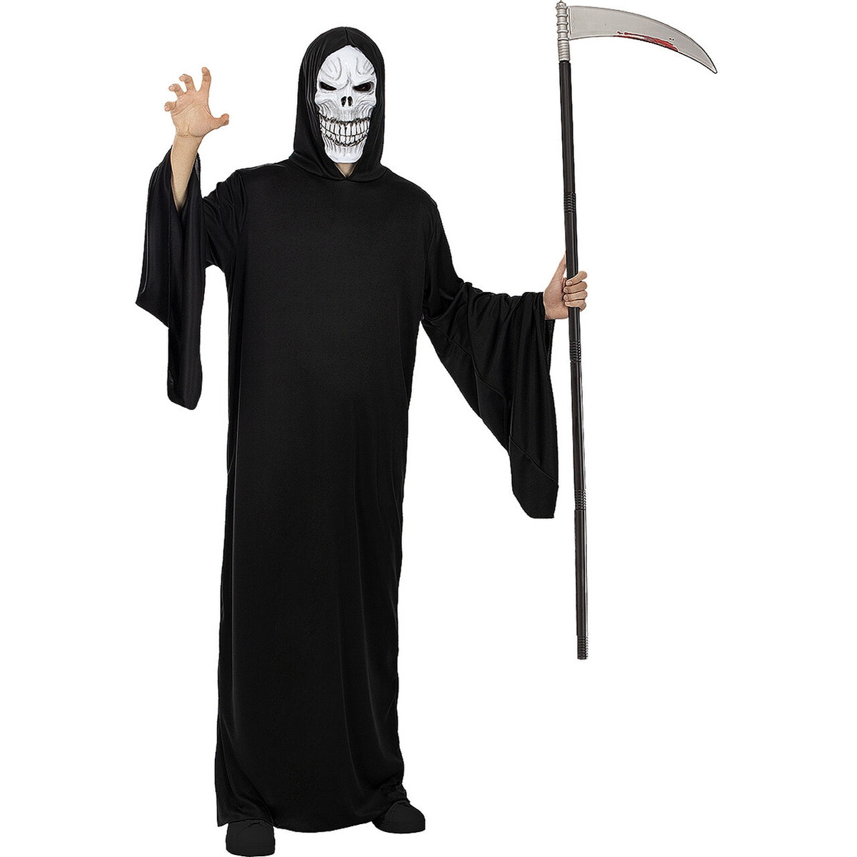 Op deze afbeelding zie je een Kostuums, van het merk Funidelia. Zielenverzamelaar Grim Reaper Man Kostuum
