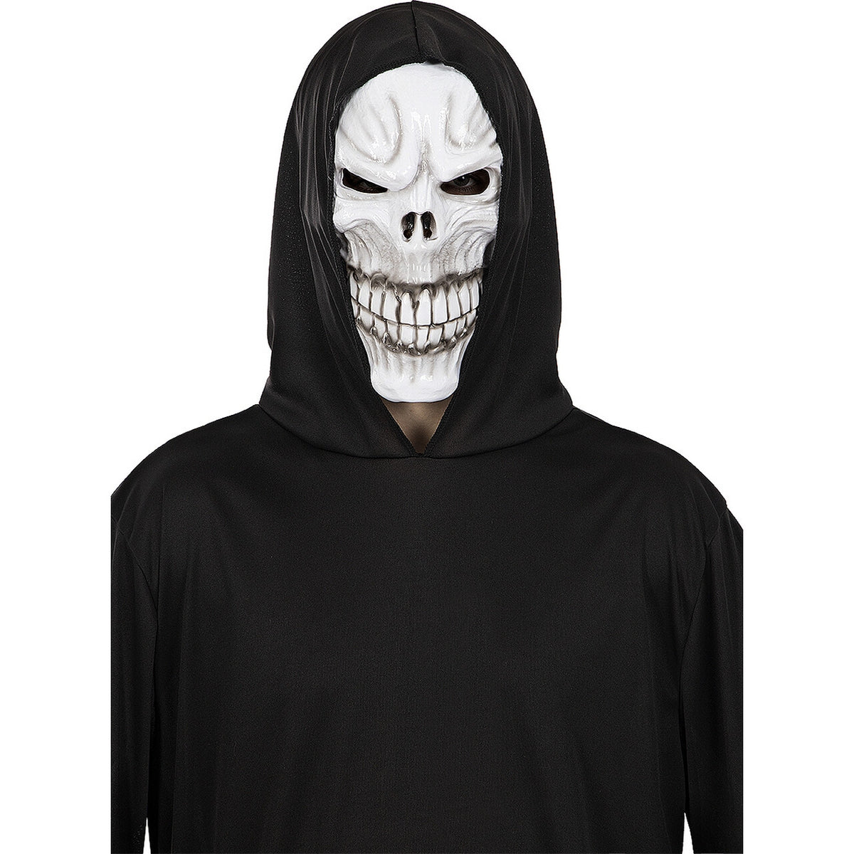 Op deze afbeelding zie je een Kostuums, van het merk Funidelia. Zielenverzamelaar Grim Reaper Man Kostuum