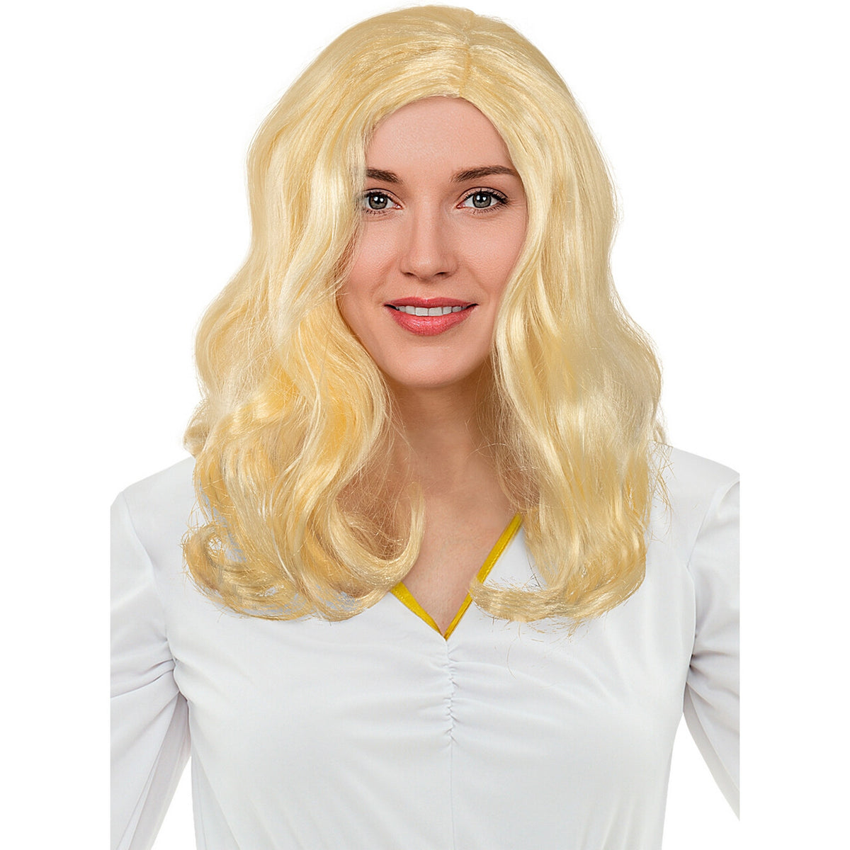 Op deze afbeelding zie je een Accessoires, van het merk Funidelia. Lonneke Blond Engel Pruik