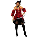 Élégante Pirate En Velours Rouge Éléonore Costume