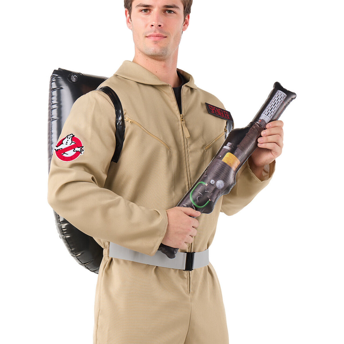 Op deze afbeelding zie je een Kostuums, van het merk Funidelia. Ghostbusters Time To Bust Ghosts Man Kostuum