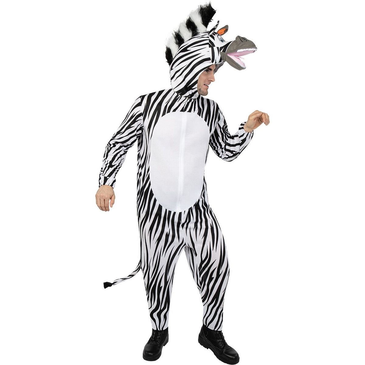 Op deze afbeelding zie je een Kostuums, van het merk Funidelia. Marty De Zebra Kostuum