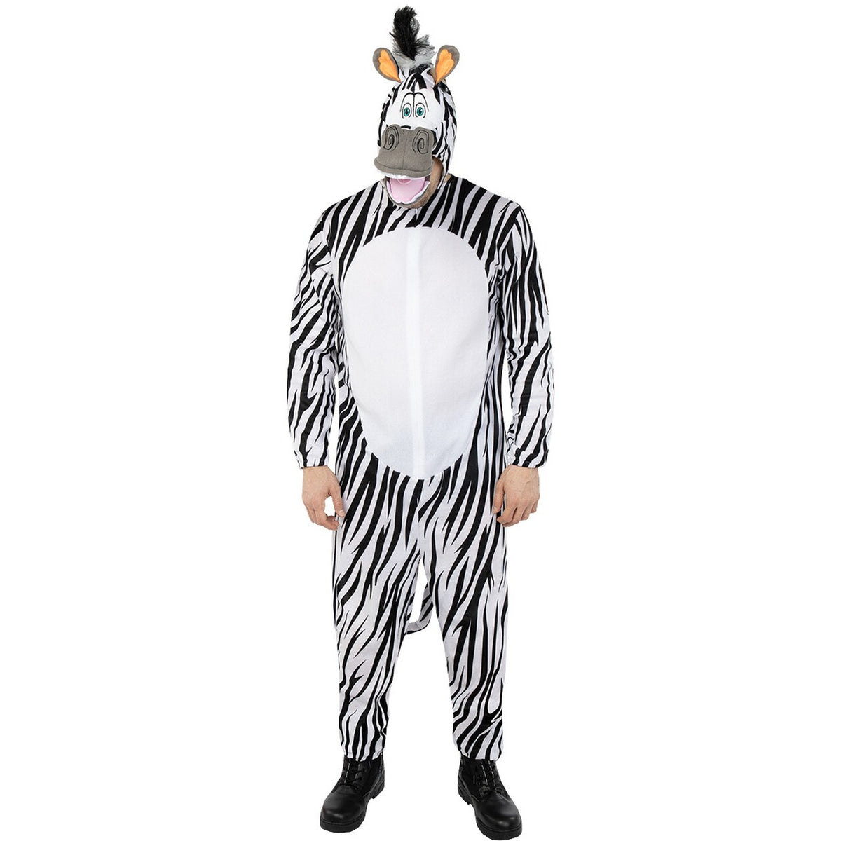 Op deze afbeelding zie je een Kostuums, van het merk Funidelia. Marty De Zebra Kostuum