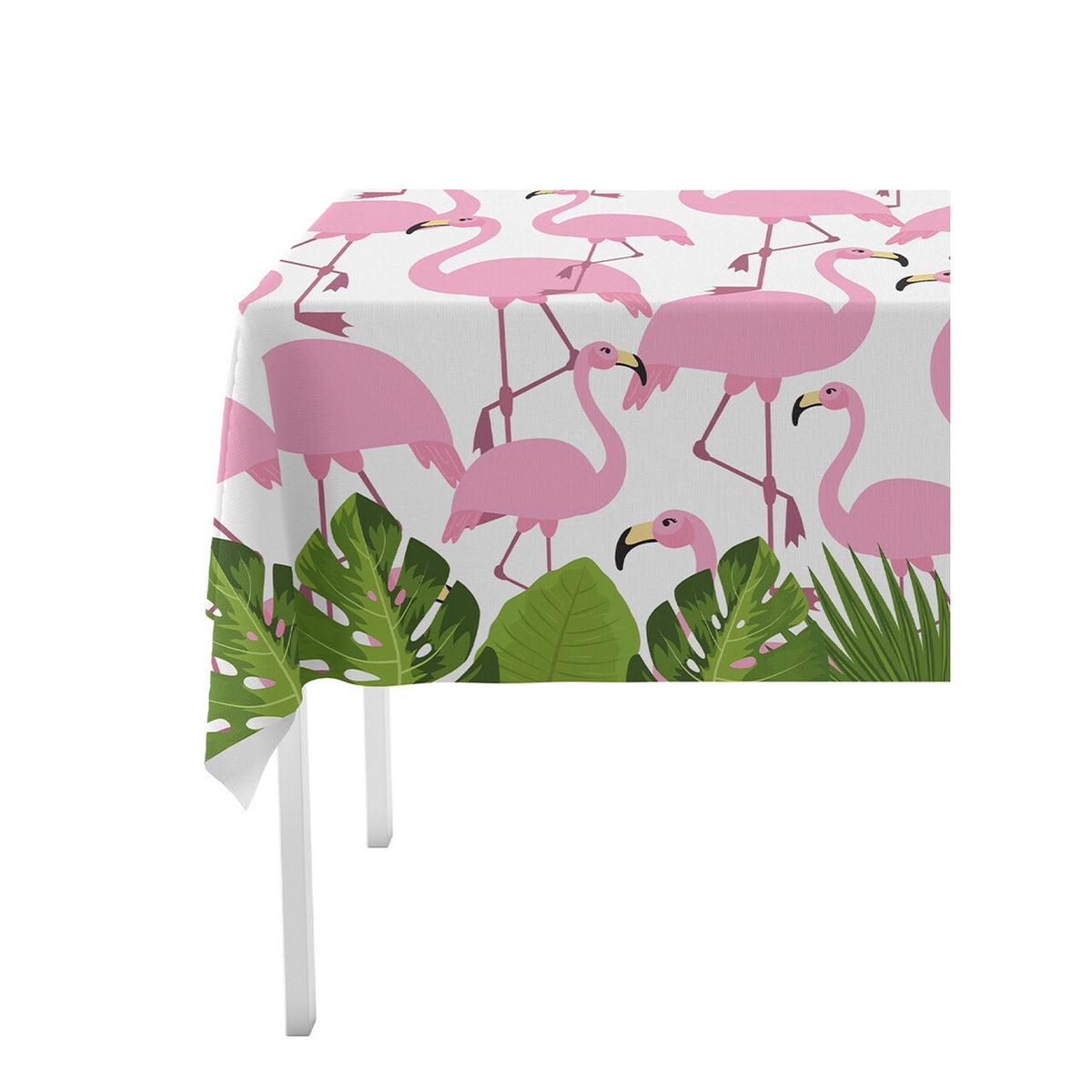 Op deze afbeelding zie je een Decoratie, van het merk Funidelia. Caribisch Tafelkleed Tropical Flamingos 120 X 180cm