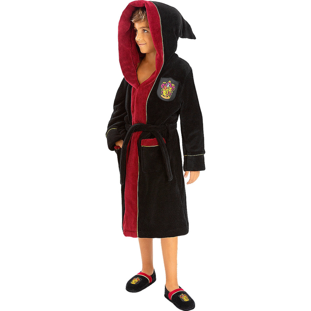 Op deze afbeelding zie je een Kostuums, van het merk Funidelia. Gryffindor Harry Potter Badjas Kind Kind Kostuum