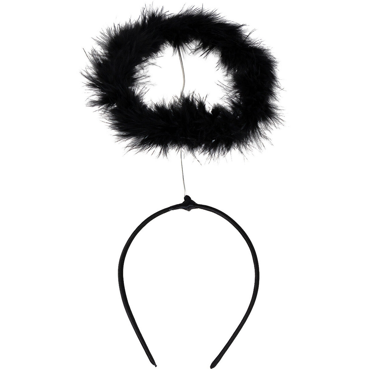 Op deze afbeelding zie je een Accessoires, van het merk Funidelia. Zwarte Engel Halo Hoofdband