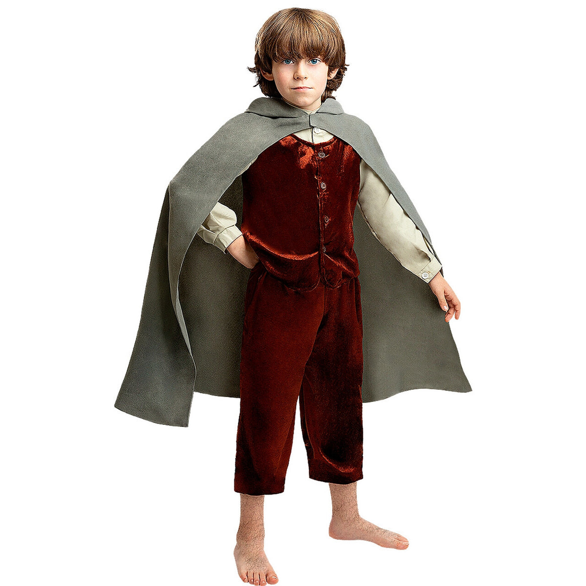 Op deze afbeelding zie je een Kostuums, van het merk Funidelia. Frodo Hobbit Met Een Missie Jongen Kostuum