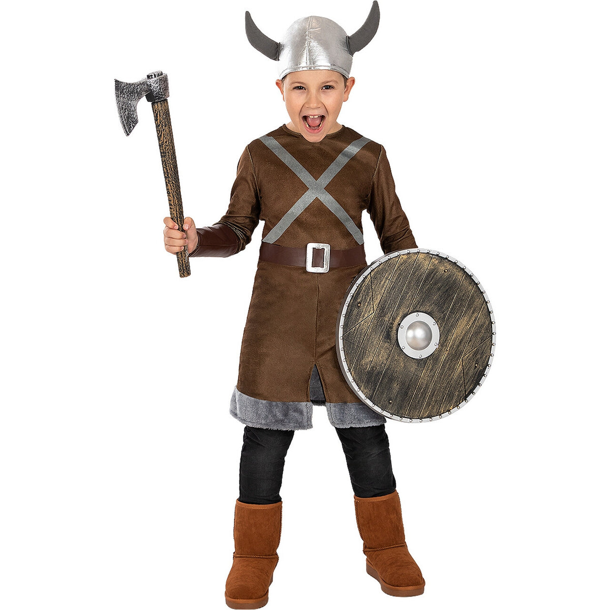 Op deze afbeelding zie je een Kostuums, van het merk Funidelia. Thorsten De Viking Jongen Kostuum