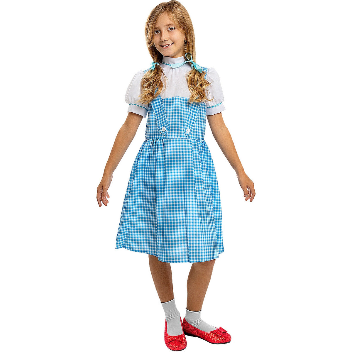 Op deze afbeelding zie je een Kostuums, van het merk Funidelia. Dorothy The Wizard Of Oz Kind Meisje Kostuum