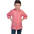 Chemise Rouge Et Blanche à Carreaux Style Tirolien Cowboy