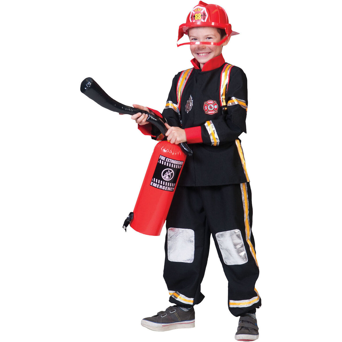 Op deze afbeelding zie je een Kostuums, van het merk Funny Fashion. Heldhaftige Brandweerman Tom Jongen Kostuum