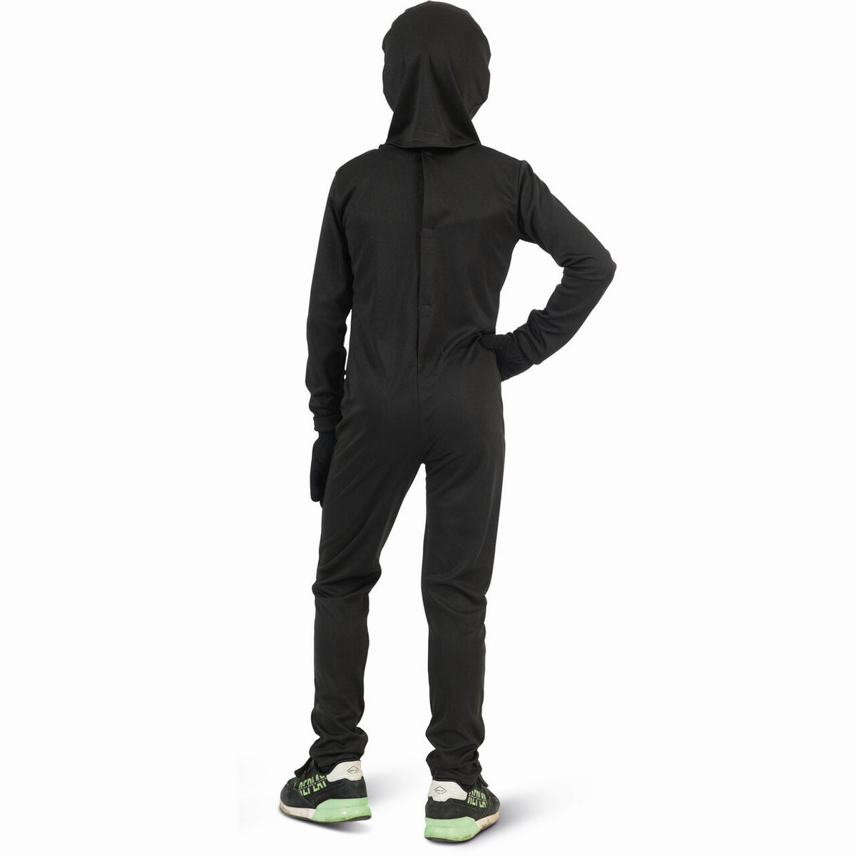 Op deze afbeelding zie je een Kostuums, van het merk Funny Fashion. Rammelend Skelet Stef Kind Kostuum