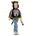Poncho Chaton Squelette