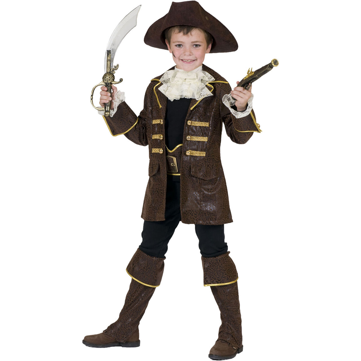 Op deze afbeelding zie je een Kostuums, van het merk Funny Fashion. Piraat Pecunia Kostuum Jongen