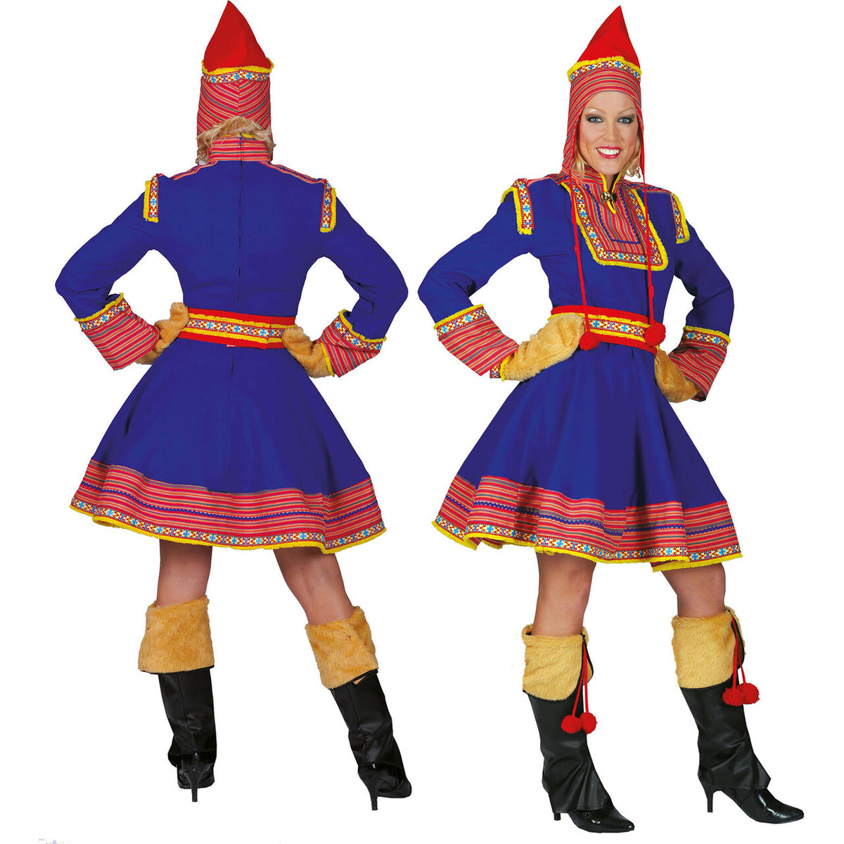 Op deze afbeelding zie je een Kostuums, van het merk Funny Fashion. Saami De Tartaar Dame Vrouw Kostuum