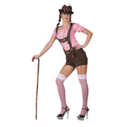Op deze afbeelding zie je een Kostuums, van het merk Funny Fashion. Roze-Wit Tiroler Hemd Vrouw