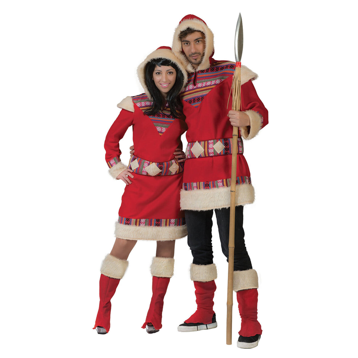 Op deze afbeelding zie je een Kostuums, van het merk Funny Fashion. Eskimo Nanook Dame Vrouw Kostuum