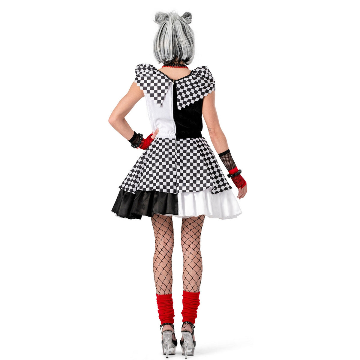 Op deze afbeelding zie je een Kostuums, van het merk Funny Fashion. Perfecte Finish Zwart Wit Vrouw Kostuum