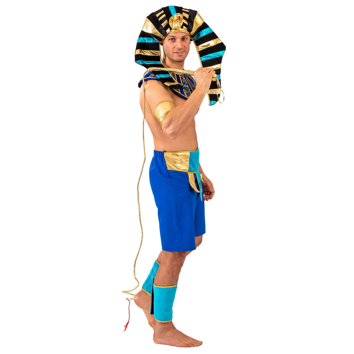 Op deze afbeelding zie je een Kostuums, van het merk Funny Fashion. Egyptische Koning Maya Man Kostuum