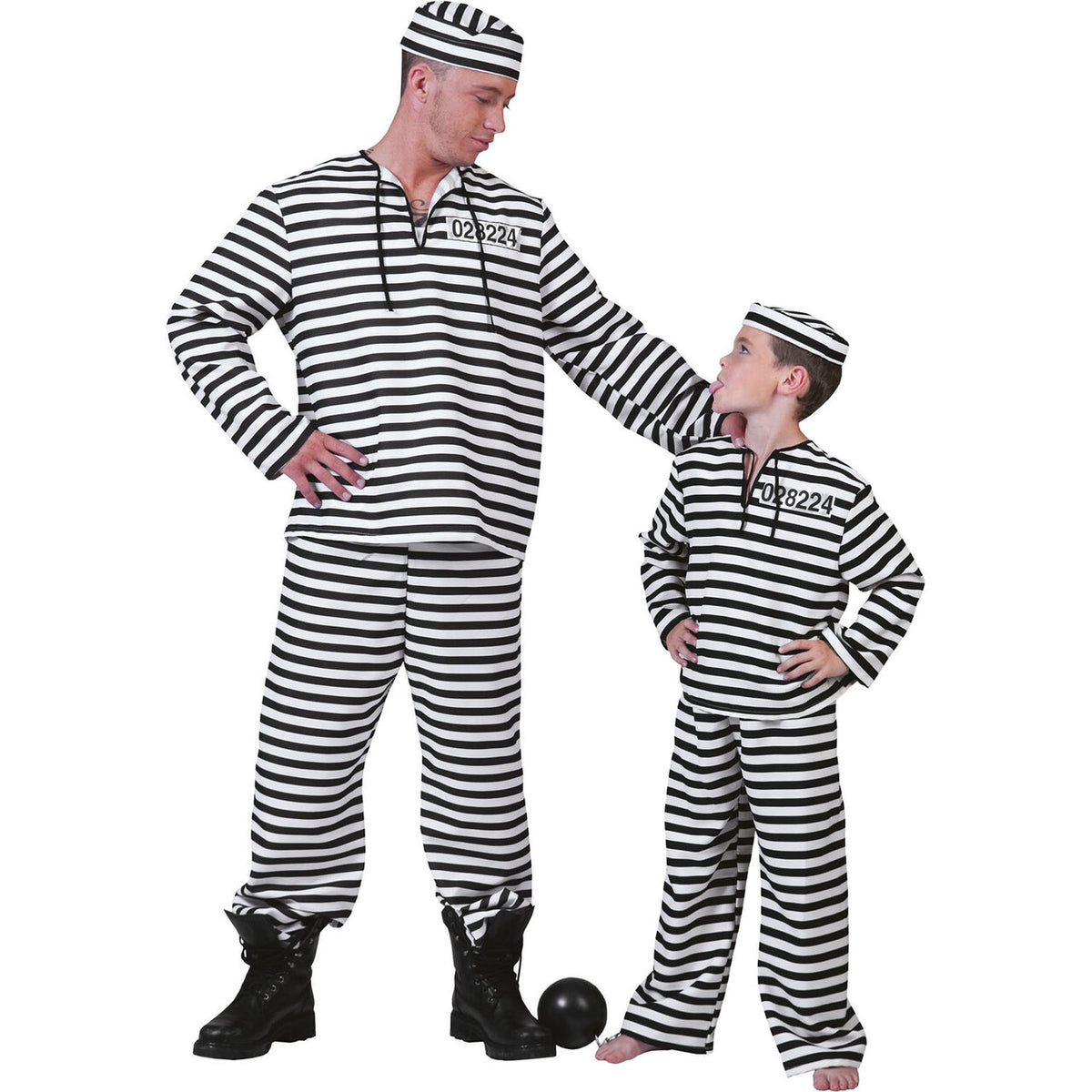 Op deze afbeelding zie je een Kostuums, van het merk Funny Fashion. Water En Brood Gevangene Man Kostuum