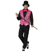 Op deze afbeelding zie je een Kostuums, van het merk Funny Fashion. Show Vest Roze Man