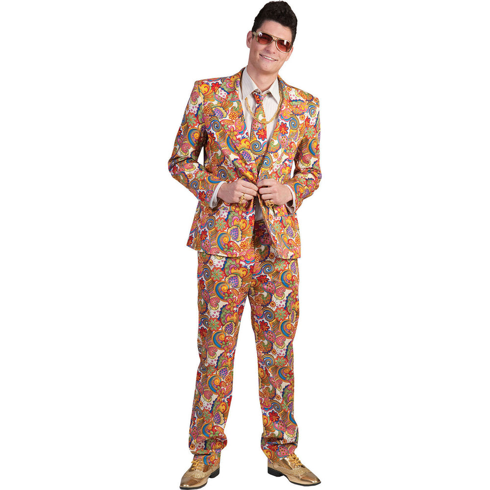Op deze afbeelding zie je een Kostuums, van het merk Funny Fashion. Hippie Pimp Pak Man