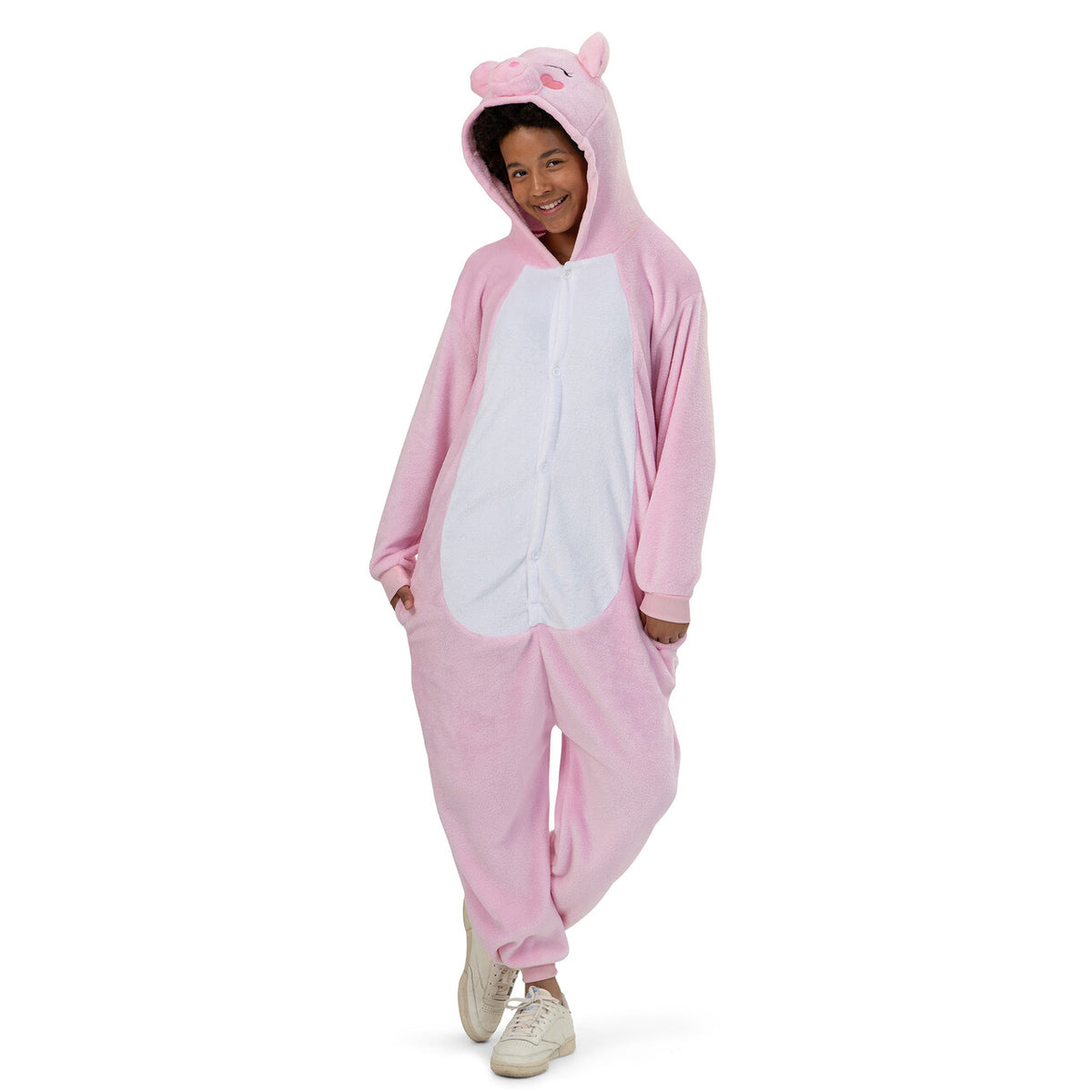 Op deze afbeelding zie je een Kostuums, van het merk Funny Fashion. Roze Gewassen Varkentje Kostuum