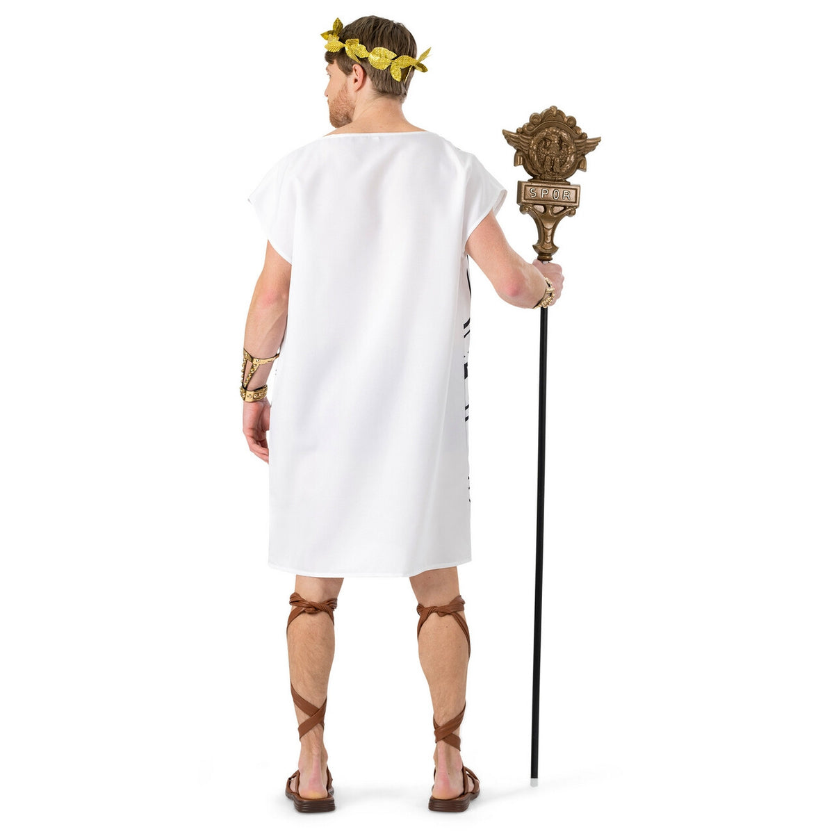 Op deze afbeelding zie je een Kostuums, van het merk Funny Fashion. Caesar De Eerste Romeinse Keizer Man Kostuum