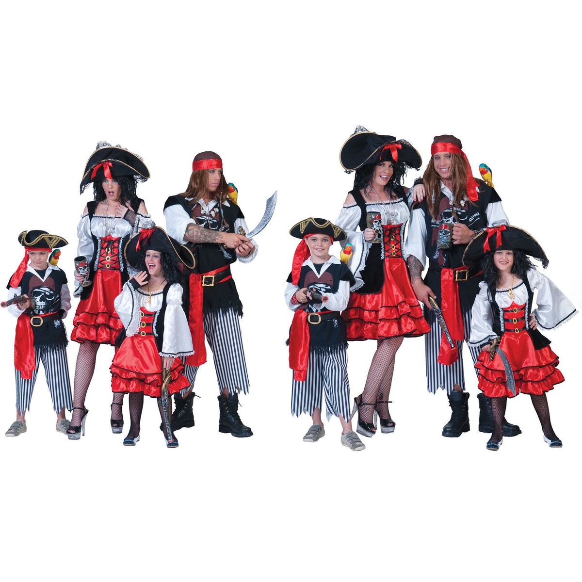 Op deze afbeelding zie je een Kostuums, van het merk Funny Fashion. Piraat Nieuw Amsterdam Kostuum Man