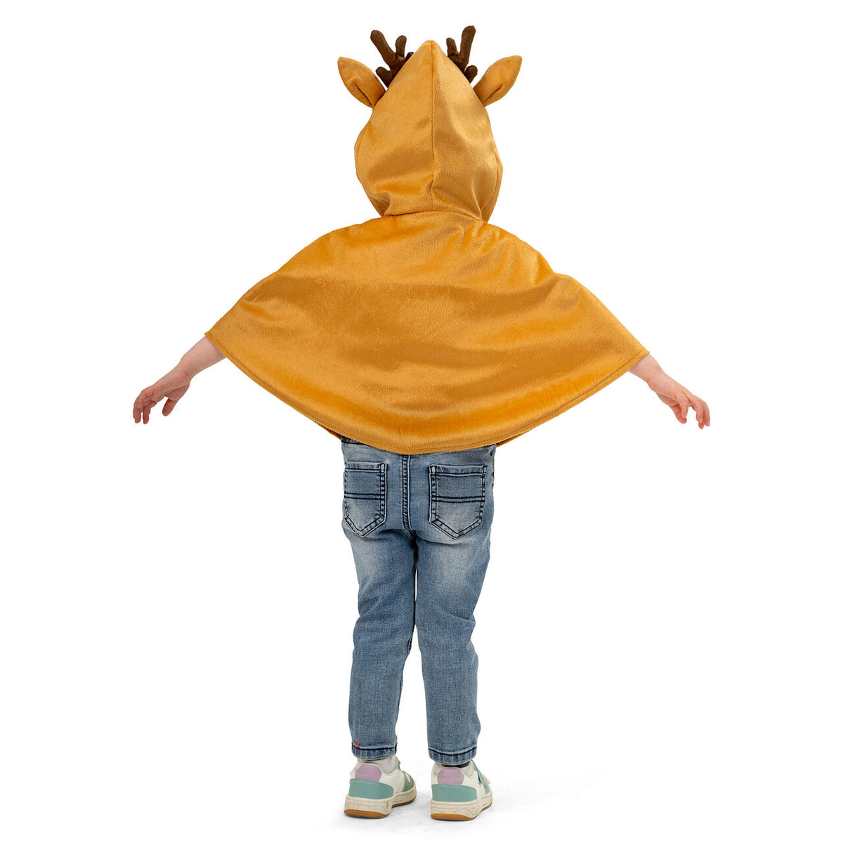 Op deze afbeelding zie je een Kostuums, van het merk Funny Fashion. Ruud Het Rendier Cape Kind