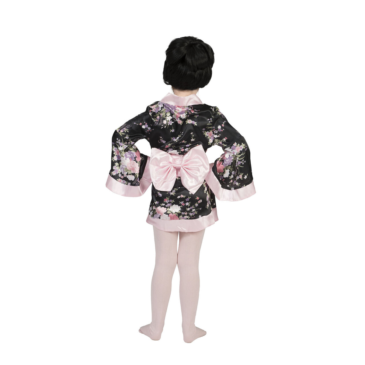 Op deze afbeelding zie je een Kostuums, van het merk Funny Fashion. Kimono Roze Met Bloemen Meisje Kostuum
