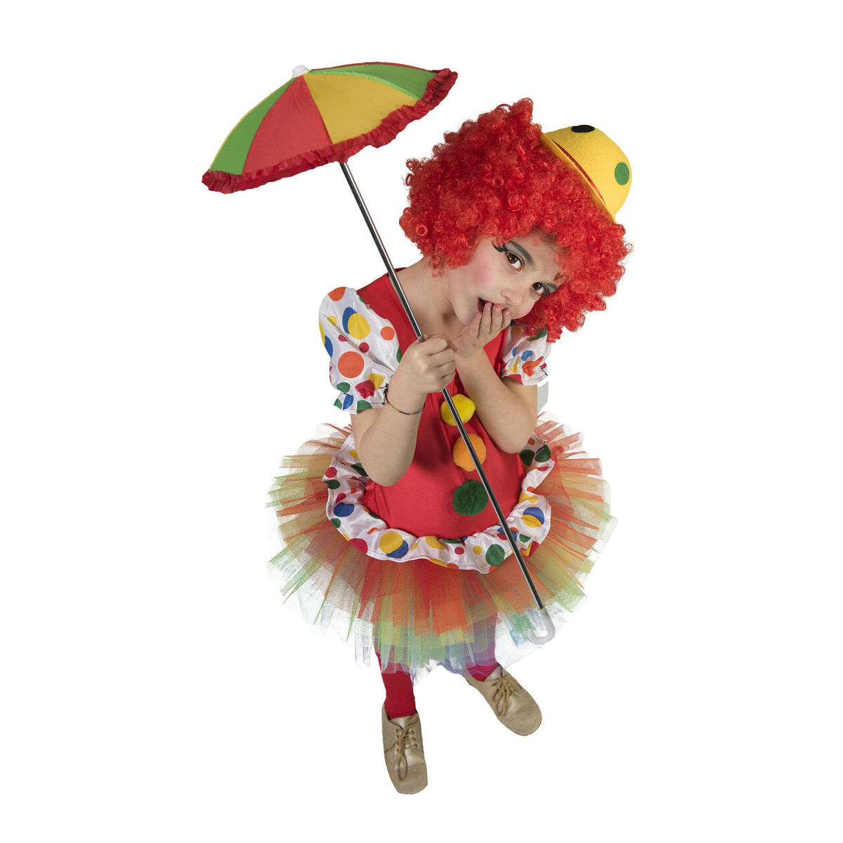Op deze afbeelding zie je een Kostuums, van het merk Funny Fashion. Pierrot Clown Meisje Kostuum