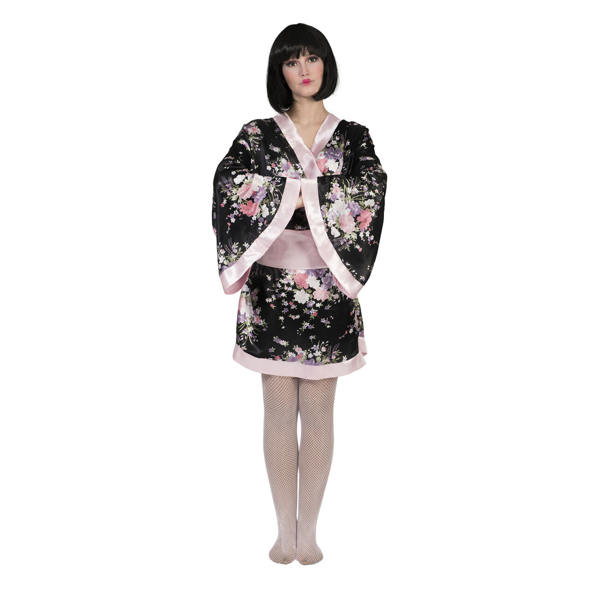 Op deze afbeelding zie je een Kostuums, van het merk Funny Fashion. Japanse Kimono Shimasake Vrouw Kostuum