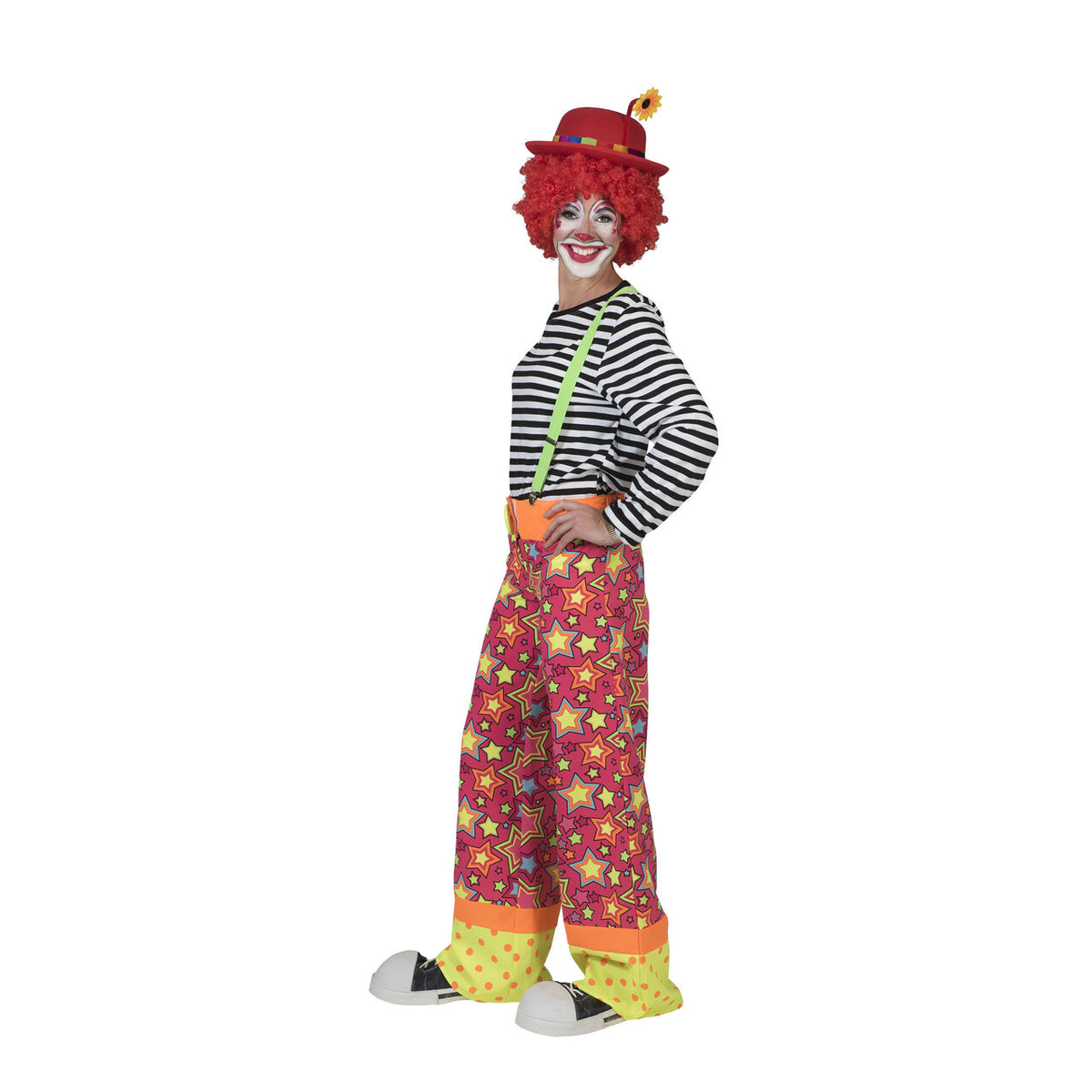 Op deze afbeelding zie je een Kostuums, van het merk Funny Fashion. Clownsbroek Canadia Vrouw