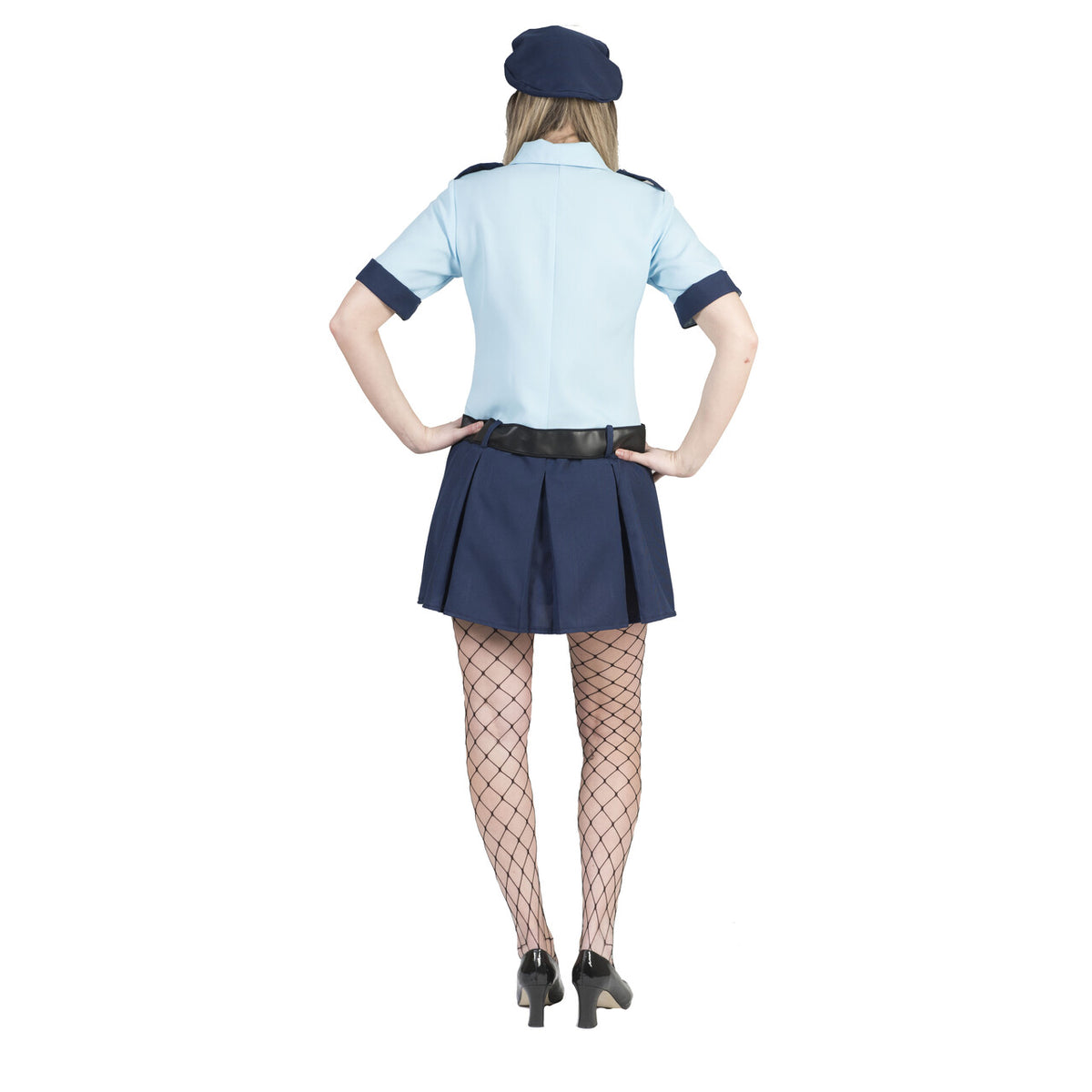 Op deze afbeelding zie je een Kostuums, van het merk Funny Fashion. Verkeersagente Geena Vrouw Kostuum