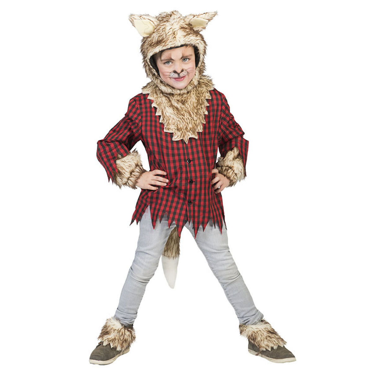 Op deze afbeelding zie je een Kostuums, van het merk Funny Fashion. Wolf Weylyn Jongen Kostuum