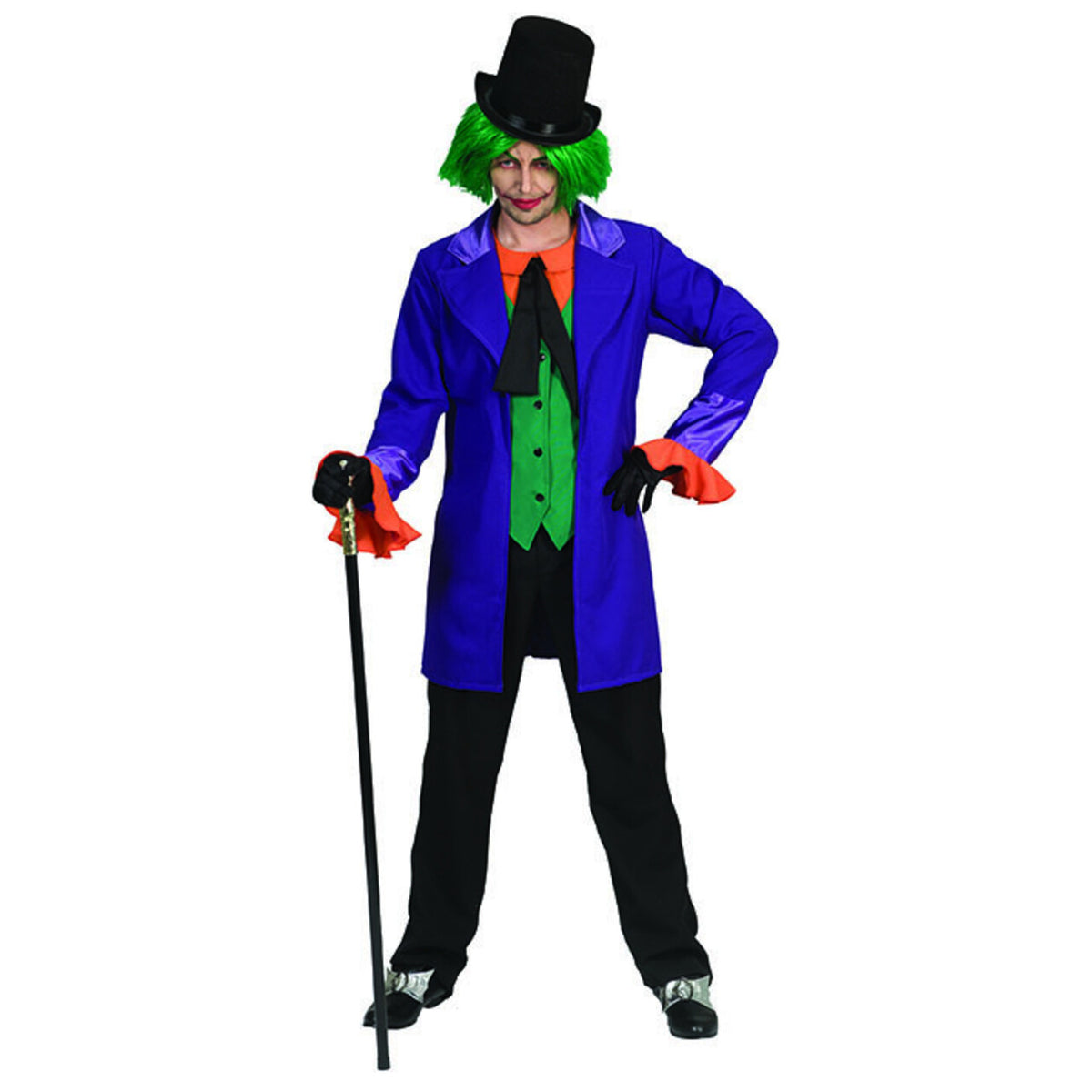 Op deze afbeelding zie je een Kostuums, van het merk Funny Fashion. Knotsgekke Joker Uit Batman