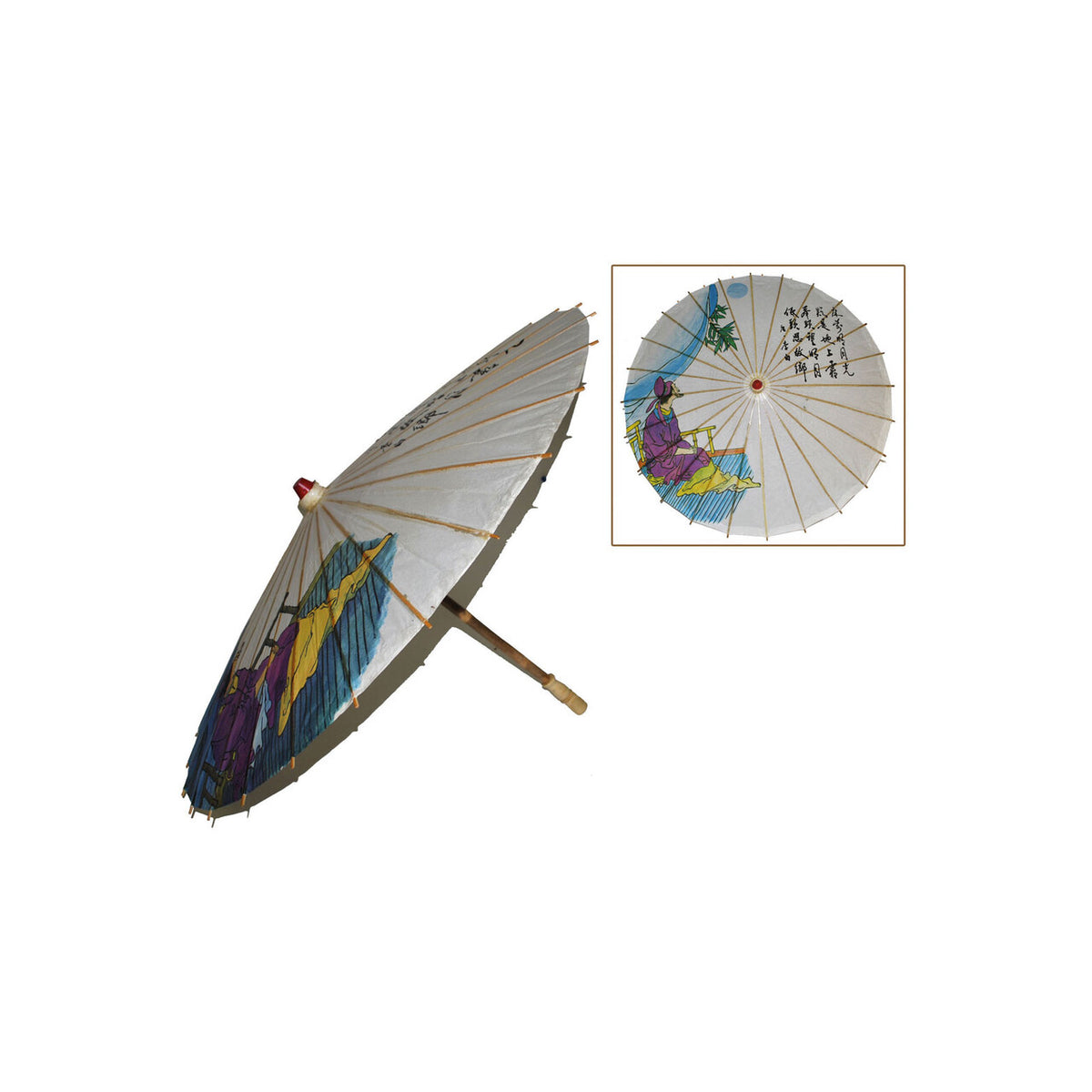 Op deze afbeelding zie je een Accessoires, van het merk Funny Fashion. Chinese Paraplu Rijst Papier 85 Centimeter