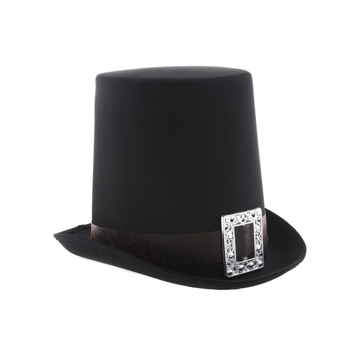 Op deze afbeelding zie je een Accessoires, van het merk Funny Fashion. Duistere Hoge Hoed Met Gesp