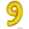 Ballon Chiffre 9 En Or XL 102 Cm