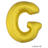 Ballon Lettre G Or XL 102cm (Vide)