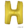 Ballon En Lettre H Doré XL 102cm (Vide)