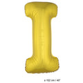 Ballon Lettre I Or XL 102cm (Vide)