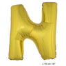 Ballon Lettre N En Or XL 102 Cm (Vide)
